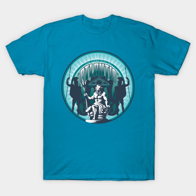 Lost City of Atlantis T-Shirt by MindsparkCreative